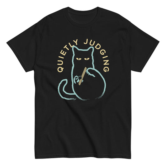Quietly judging funny cat animal t-shirt - Premium t-shirt from MyDesigns - Just $19.95! Shop now at Lees Krazy Teez