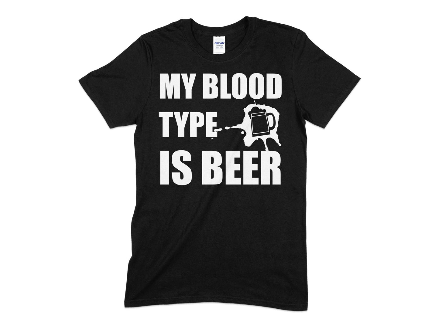 My blood type is beer drinking t-shirt - Premium t-shirt from MyDesigns - Just $21.95! Shop now at Lees Krazy Teez