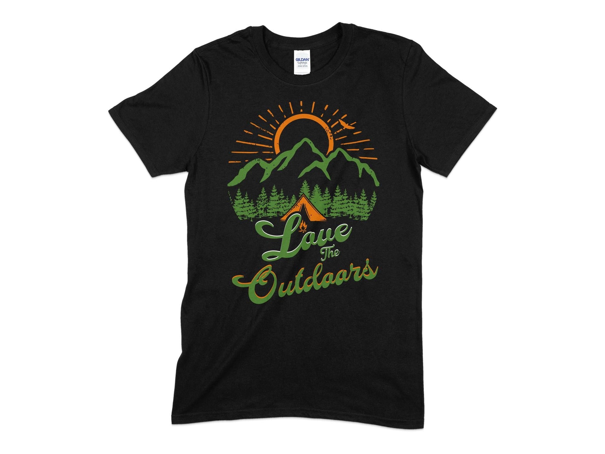 Love the outdoors hiking t-shirt - Premium t-shirt from MyDesigns - Just $19.95! Shop now at Lees Krazy Teez