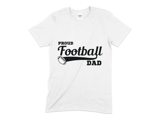 Proud football dad mens t-shirt - Premium t-shirt from MyDesigns - Just $18.95! Shop now at Lees Krazy Teez