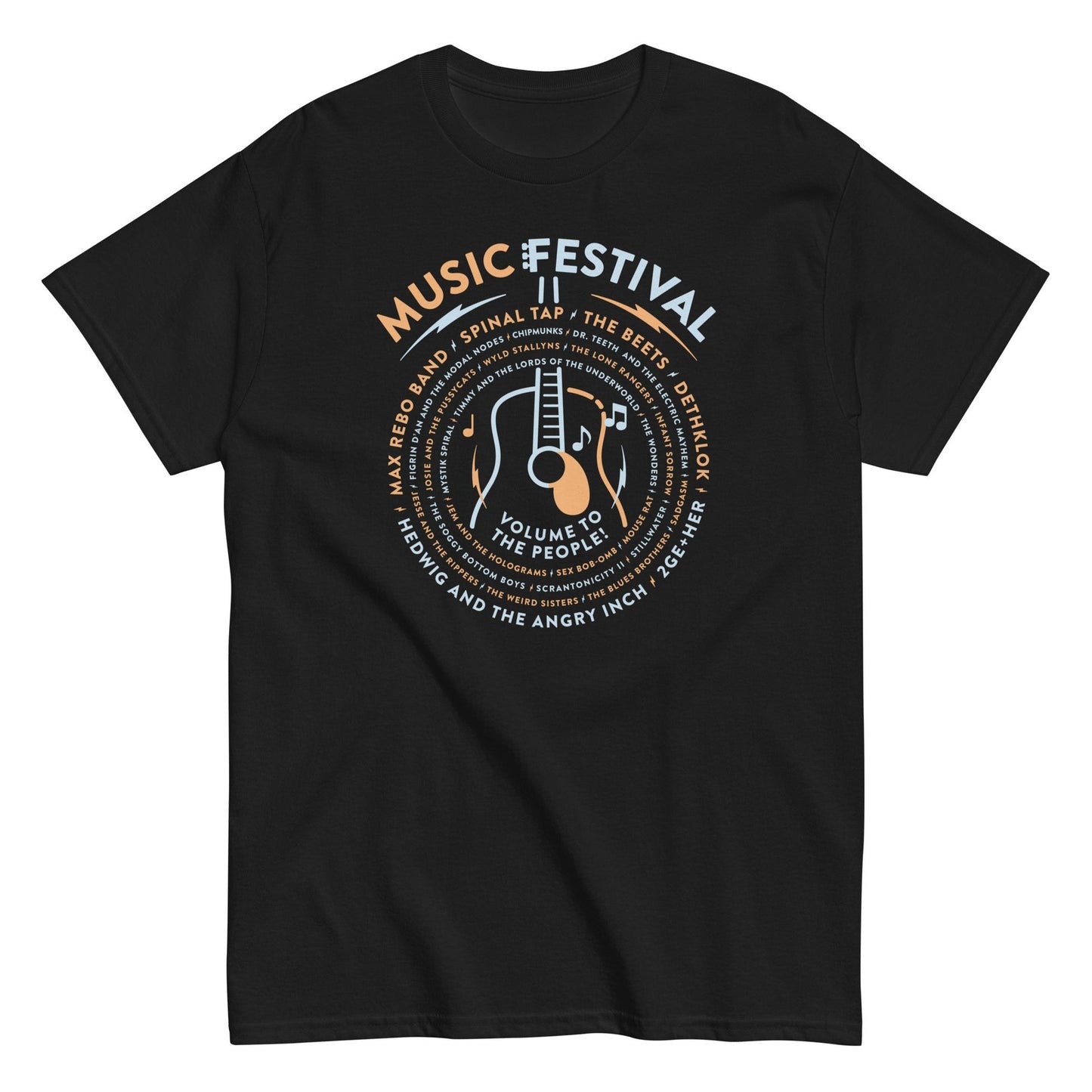 Music festival max rebo band spinal tap volume to the people t-shirt - Premium t-shirt from MyDesigns - Just $16.95! Shop now at Lees Krazy Teez