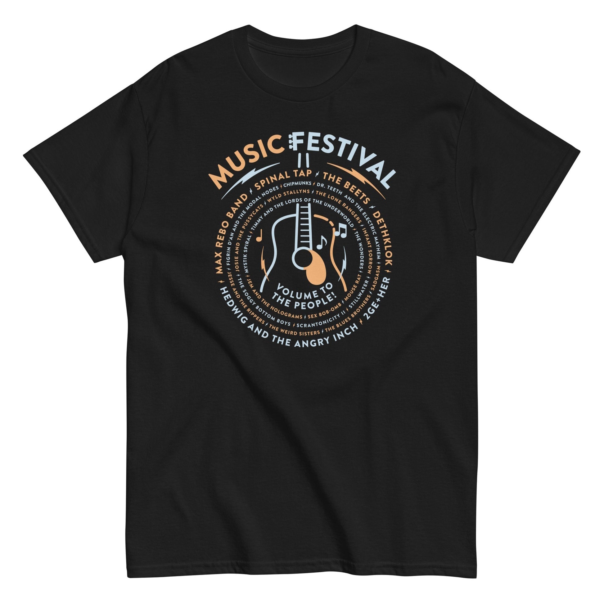 Music festival max rebo band spinal tap volume to the people t-shirt - Premium t-shirt from MyDesigns - Just $16.95! Shop now at Lees Krazy Teez