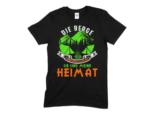 Die berge sie sind meine heimat hiking t-shirt - Premium t-shirt from MyDesigns - Just $19.95! Shop now at Lees Krazy Teez