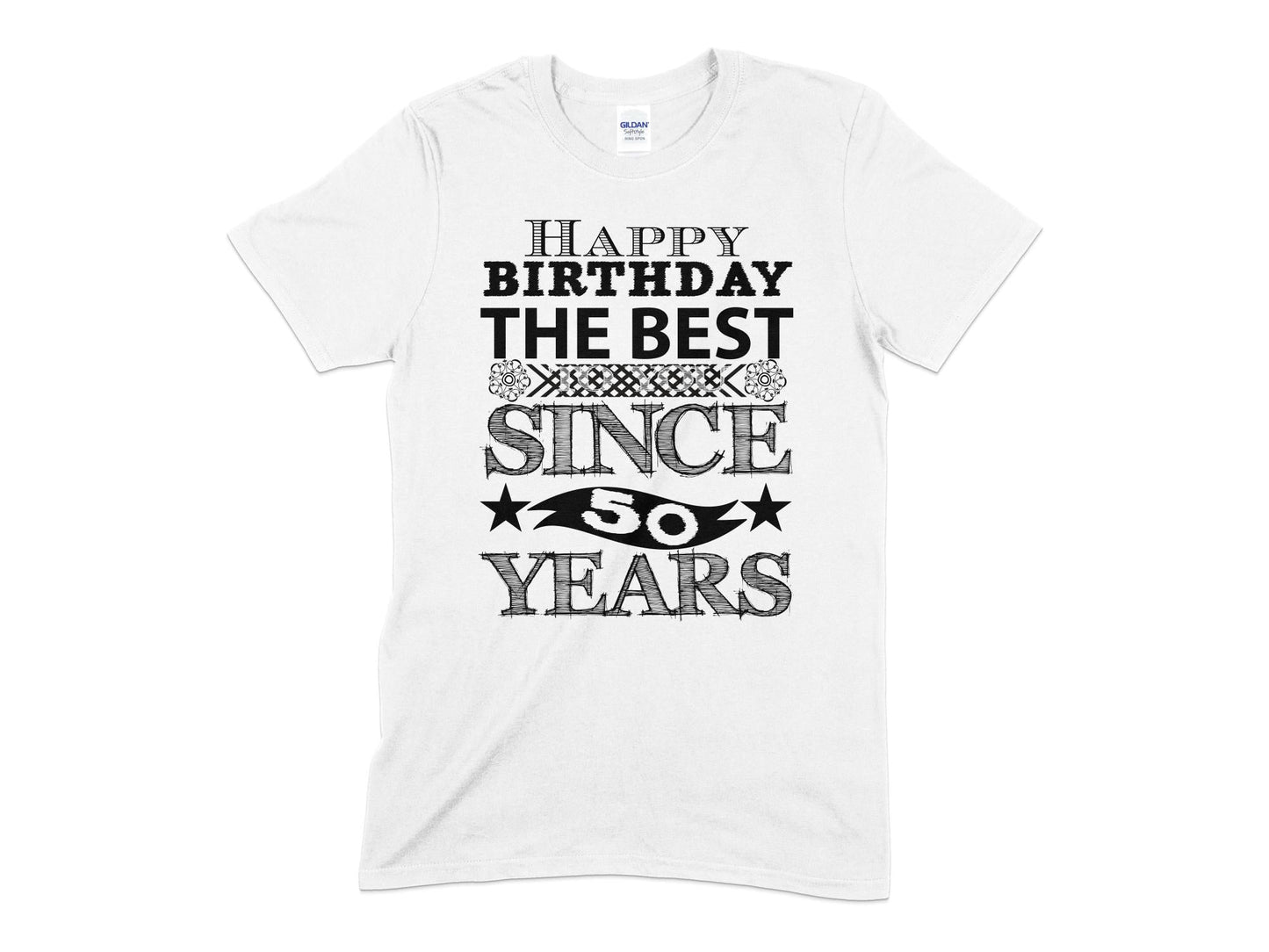 Happy birthday the best since 50 years Unisex t-shirt - Premium t-shirt from MyDesigns - Just $19.95! Shop now at Lees Krazy Teez