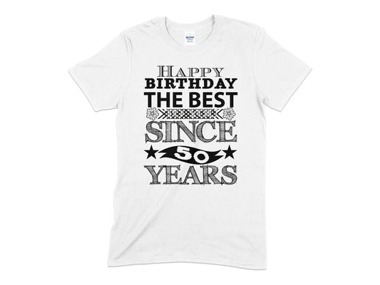 Happy birthday the best since 50 years Unisex t-shirt - Premium t-shirt from MyDesigns - Just $19.95! Shop now at Lees Krazy Teez