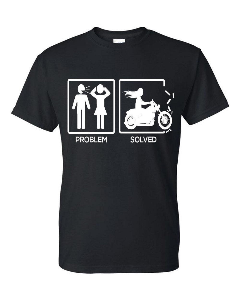 Problem solved funny breakup Women's t-shirt - Premium t-shirt from MyDesigns - Just $19.95! Shop now at Lees Krazy Teez