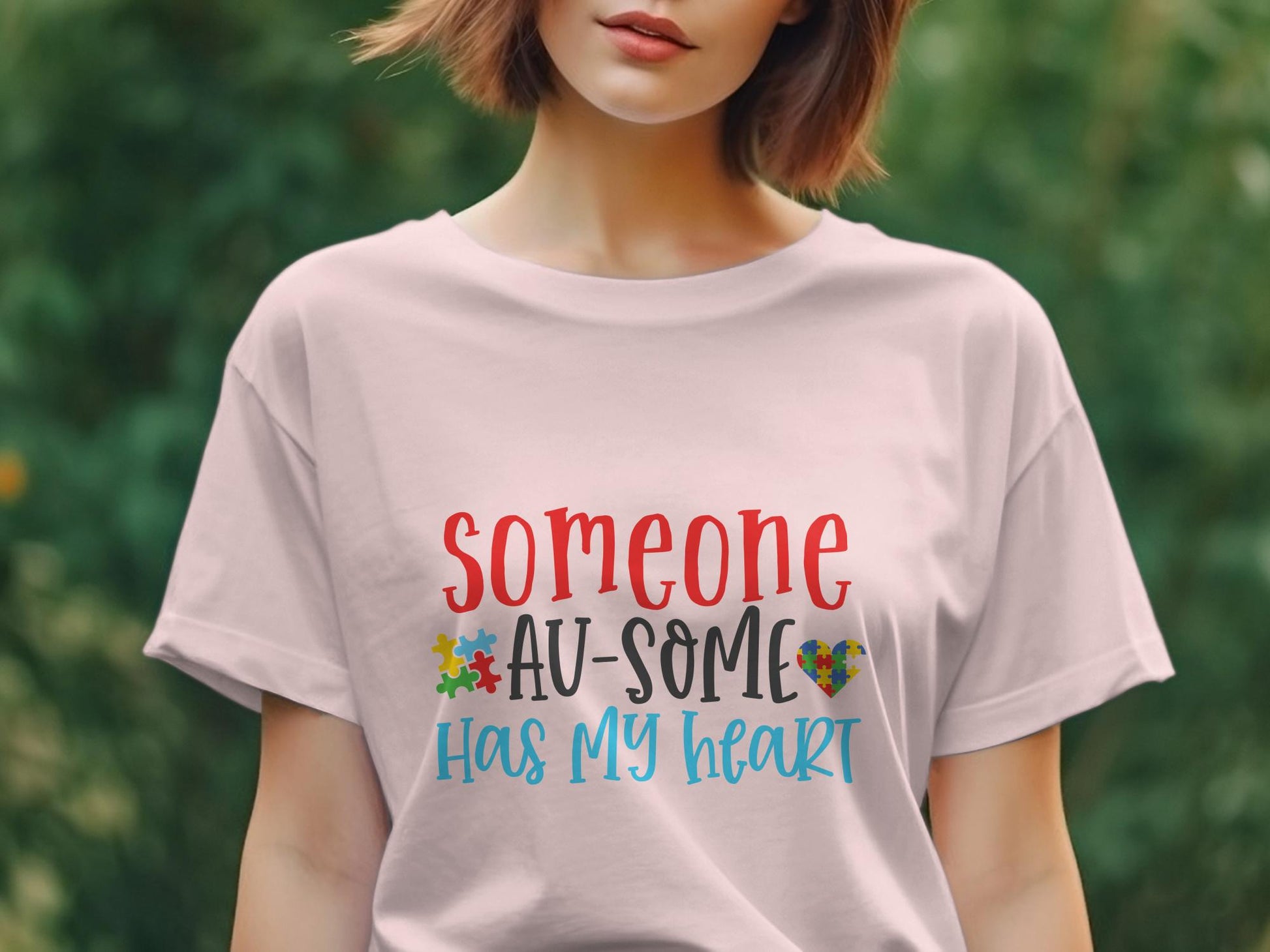 someone au-some has my heart Women's awesome tee - Premium t-shirt from MyDesigns - Just $19.95! Shop now at Lees Krazy Teez