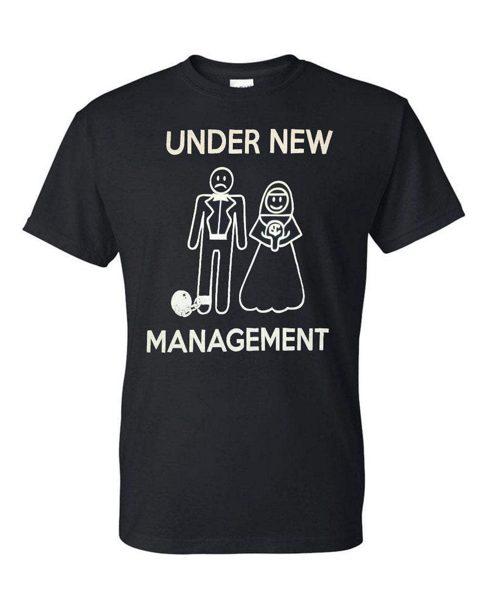 Marriage under new management unisex t-shirt - Premium t-shirt from MyDesigns - Just $19.95! Shop now at Lees Krazy Teez