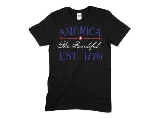 America The Beautiful 4th of july t-shirt - Premium t-shirt from MyDesigns - Just $21.95! Shop now at Lees Krazy Teez
