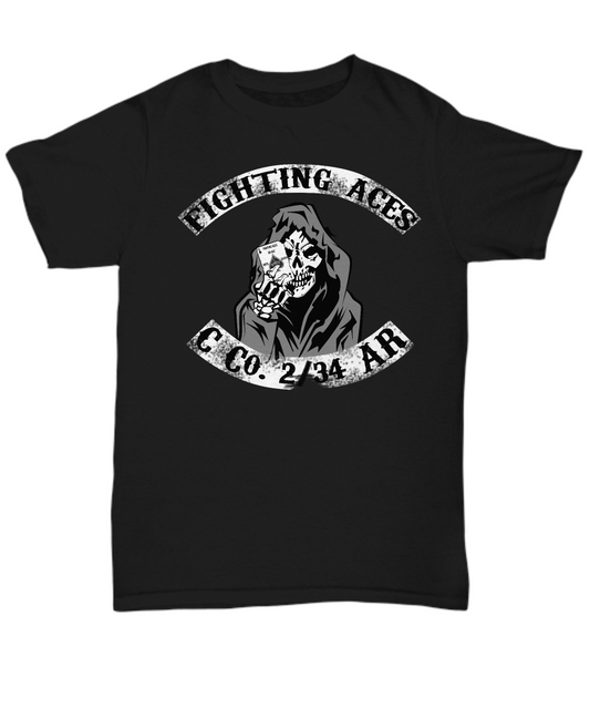 Fighting Aces - C Co 234 Ar Men's cotton t-shirt - Premium t-shirt from MyDesigns - Just $16.95! Shop now at Lees Krazy Teez