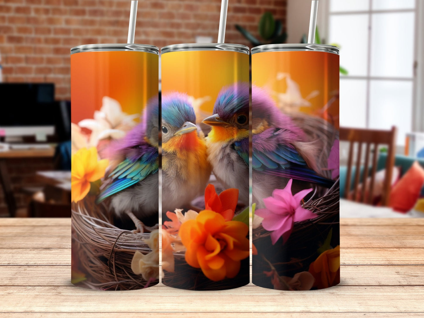 Baby Birds In A Nest 20 Oz 20oz skinny tumbler - Premium tumbler from MyDesigns - Just $29.95! Shop now at Lees Krazy Teez