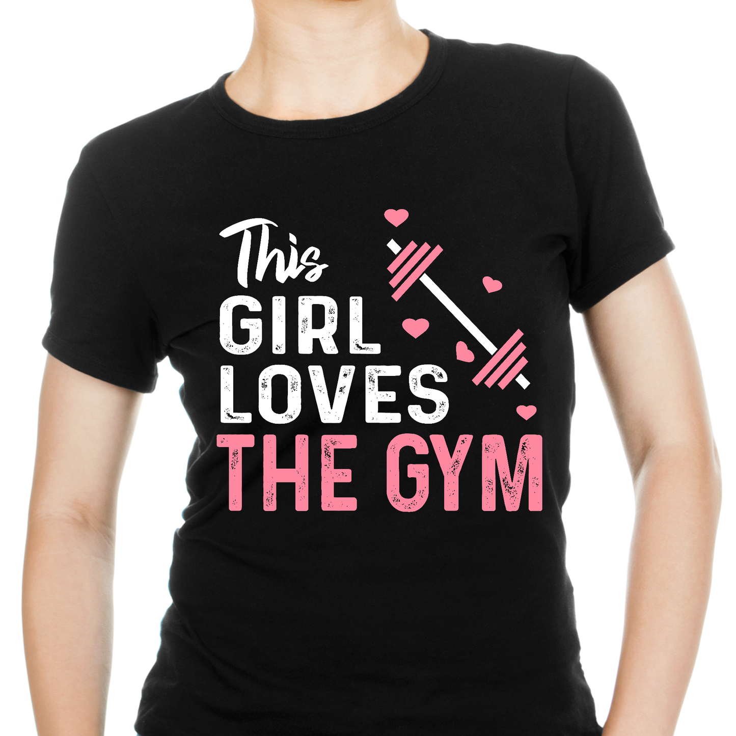 This Girl loves the gym Women's workout t-shirt - Premium  from MyDesigns - Just $21! Shop now at Lees Krazy Teez