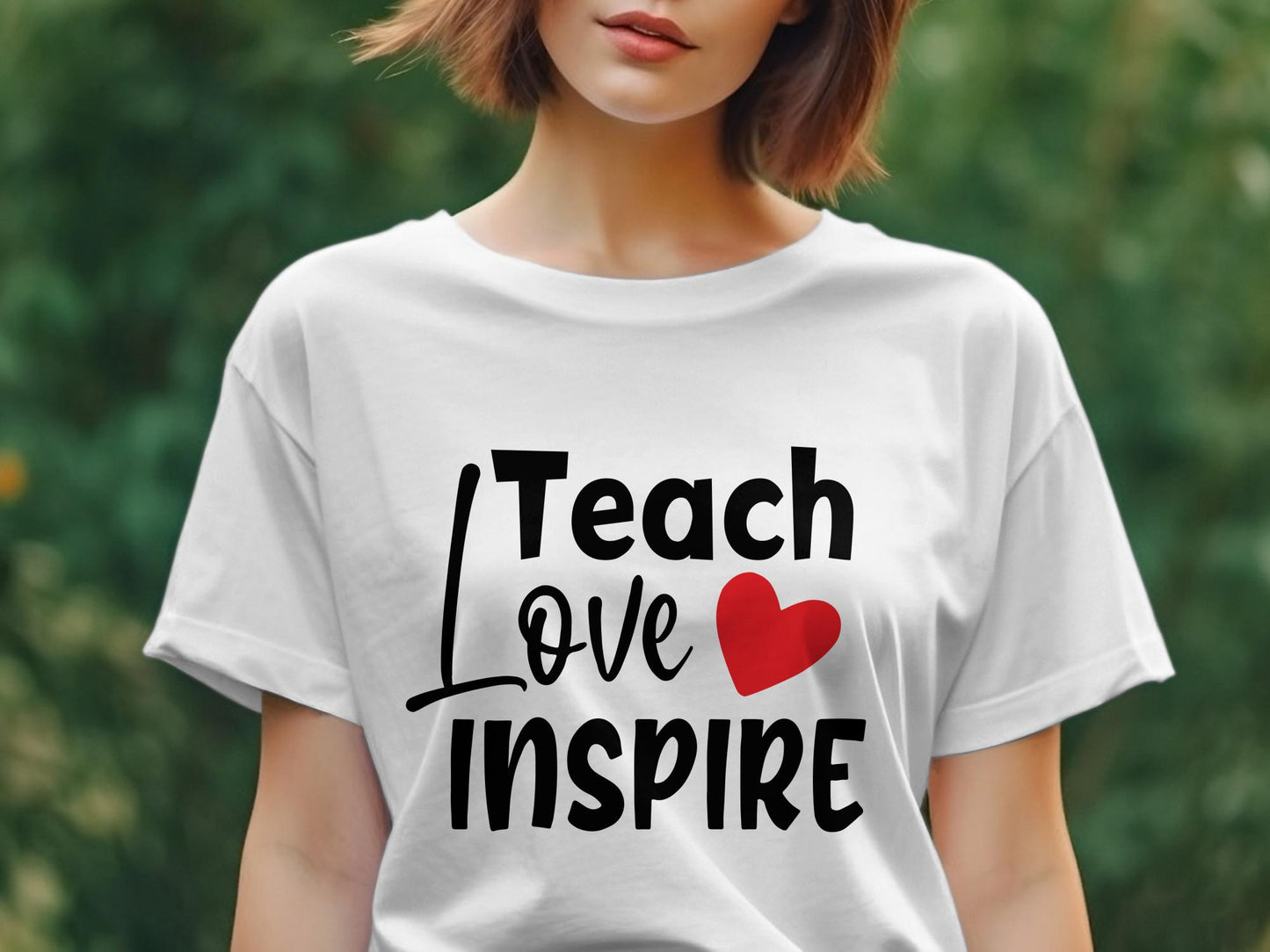 teach love inspre Women's awesome tee - Premium  from MyDesigns - Just $19.95! Shop now at Lees Krazy Teez