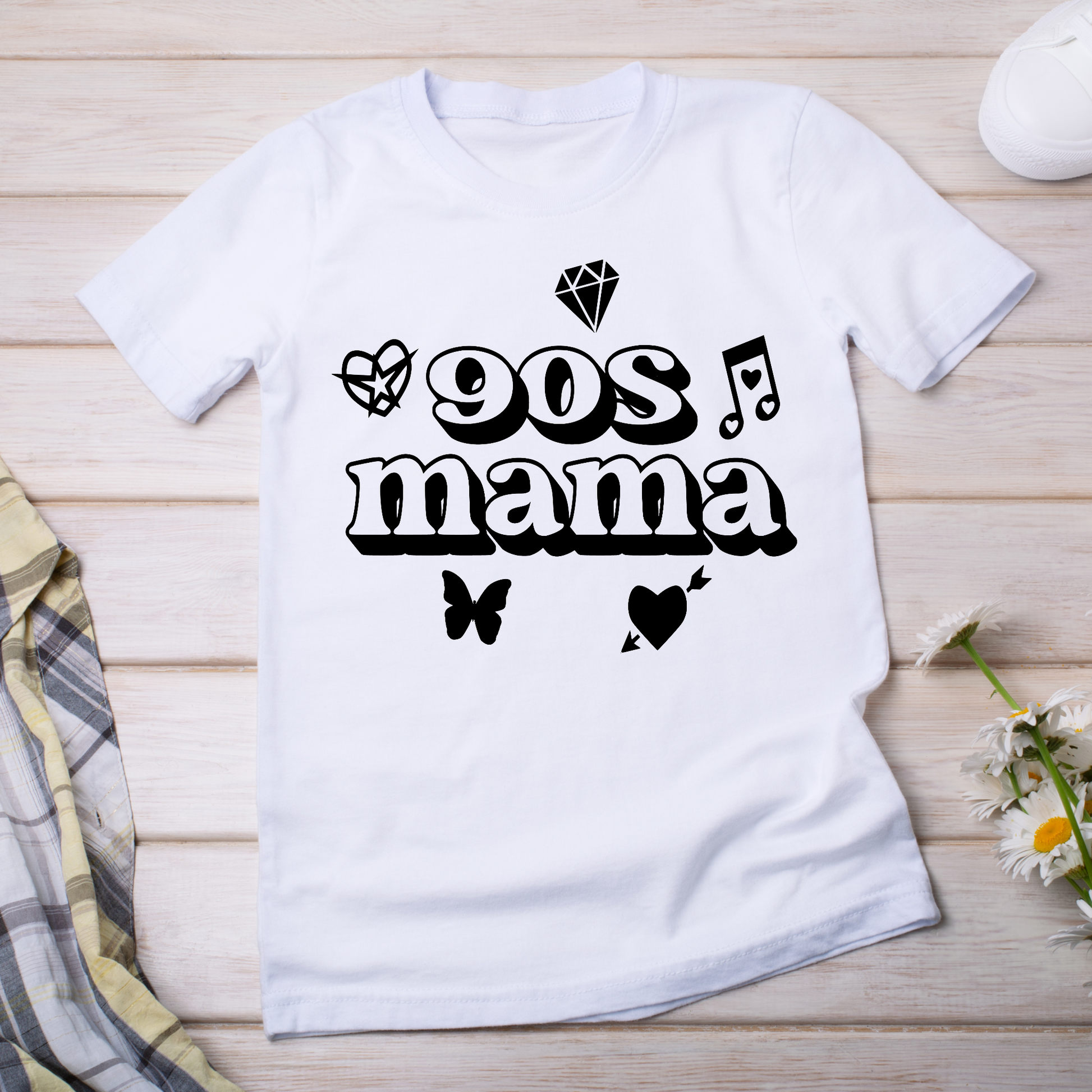 90's mama awesome vintage style typography - women's funny t-shirt - Premium t-shirt from Lees Krazy Teez - Just $19.95! Shop now at Lees Krazy Teez