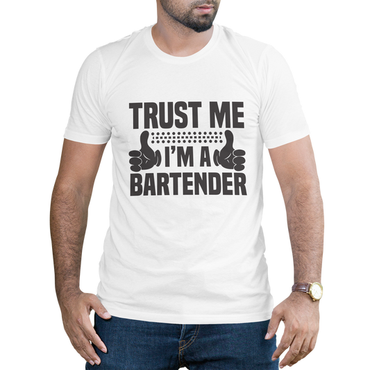 Trust me I'm a bartender Men's drinking t-shirt - Premium t-shirt from MyDesigns - Just $19.95! Shop now at Lees Krazy Teez