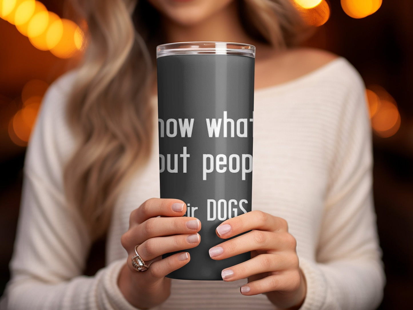 You know what i like about People 20oz skinny tumbler - Premium tumbler from MyDesigns - Just $29.95! Shop now at Lees Krazy Teez