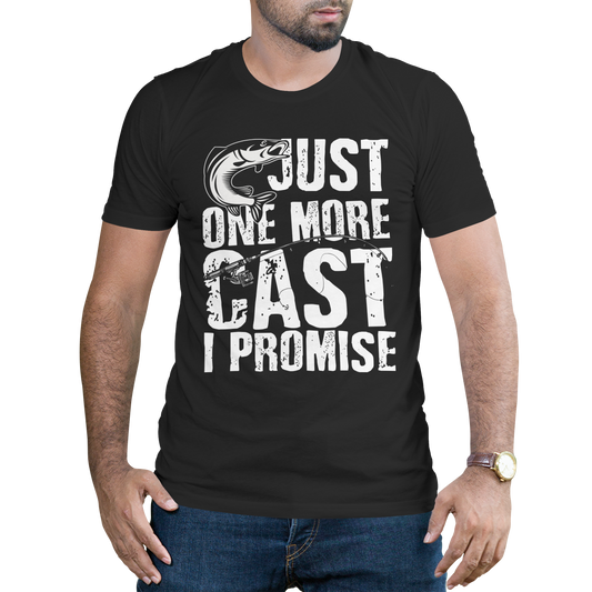 Just one more cast i promise t-shirt - Premium t-shirt from MyDesigns - Just $21.95! Shop now at Lees Krazy Teez