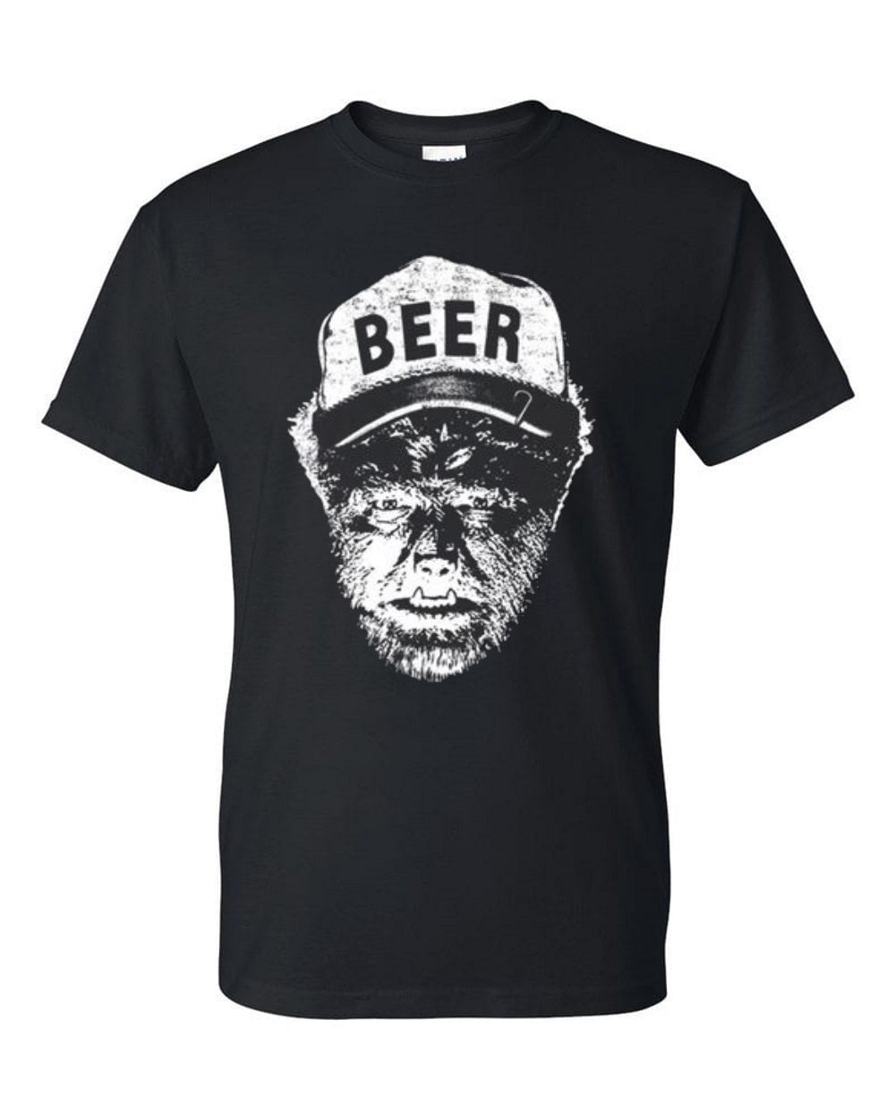 Man ape beer drinking funny Men's t-shirt - Premium t-shirt from MyDesigns - Just $19.95! Shop now at Lees Krazy Teez