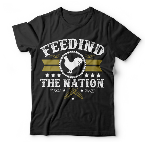 Feeding the nation unisex mens womens t-shirt - Premium t-shirt from MyDesigns - Just $17.95! Shop now at Lees Krazy Teez