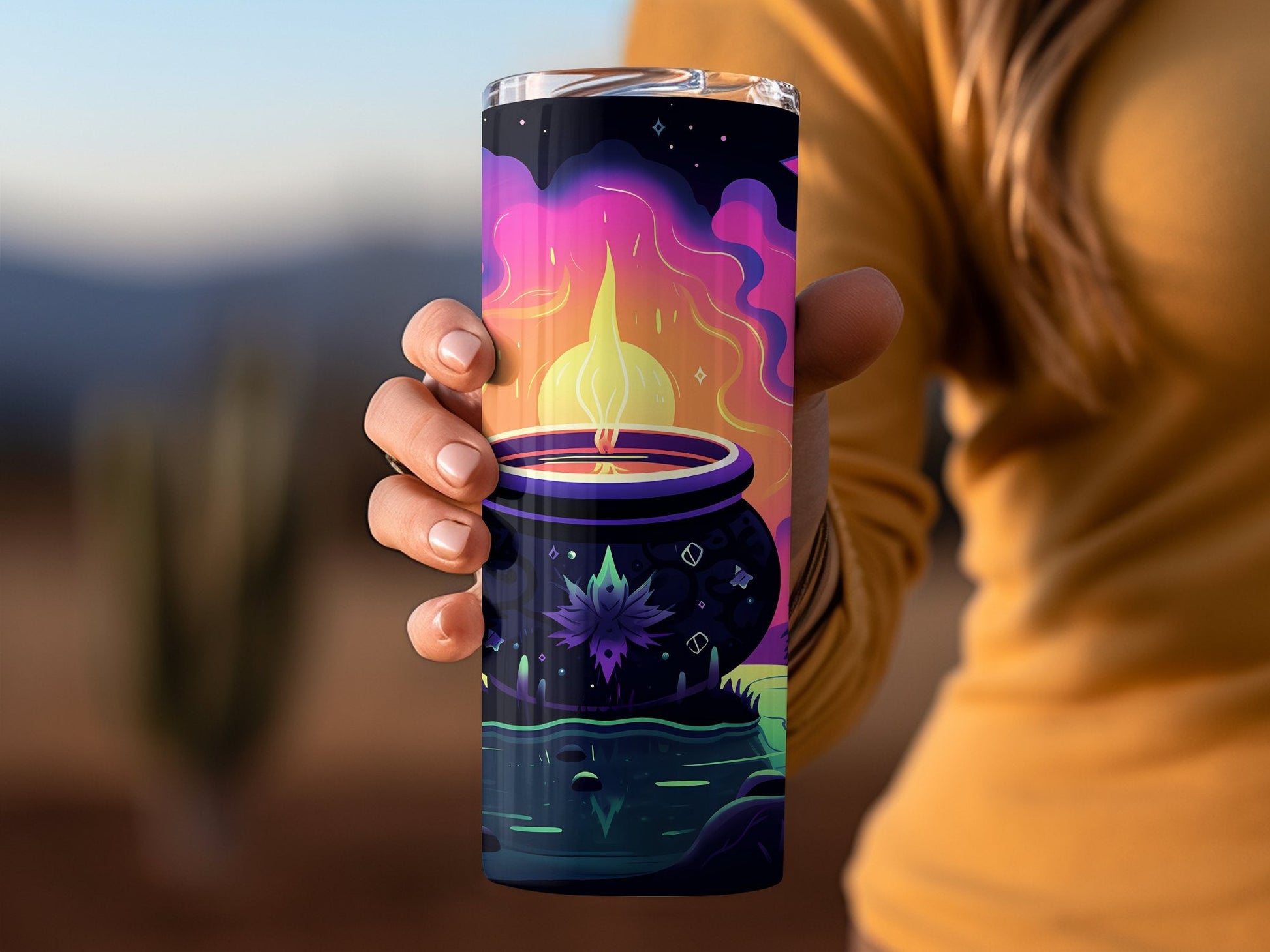 Magically world under the stars 20oz skinny tumbler - Premium tumbler from MyDesigns - Just $26.95! Shop now at Lees Krazy Teez