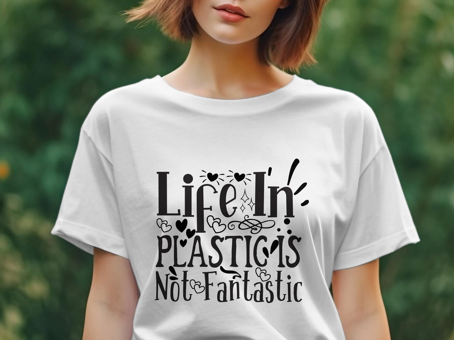 life in plastic is not fantastic Women's tee shirt - Premium t-shirt from MyDesigns - Just $19.95! Shop now at Lees Krazy Teez
