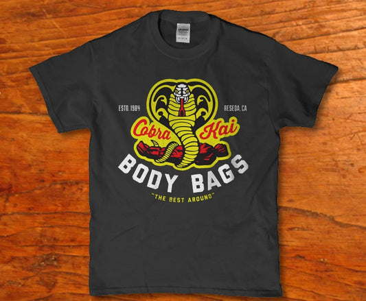 Cobra kai body bags funny Men's t-shirt - Premium t-shirt from MyDesigns - Just $16.95! Shop now at Lees Krazy Teez