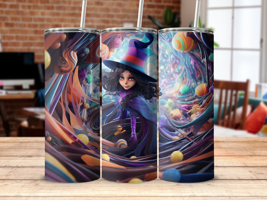 3d witch dream 20oz skinny tumbler - Premium tumbler from MyDesigns - Just $29.95! Shop now at Lees Krazy Teez