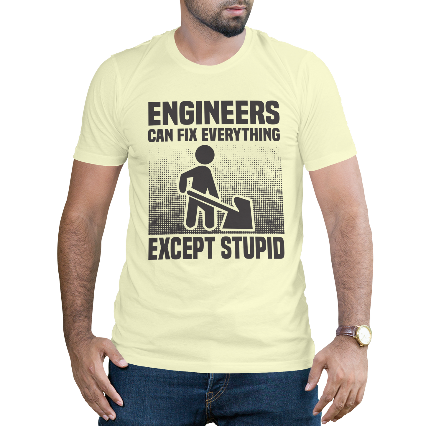 Engineers can fix except stupid t-shirt - Premium t-shirt from MyDesigns - Just $16.95! Shop now at Lees Krazy Teez