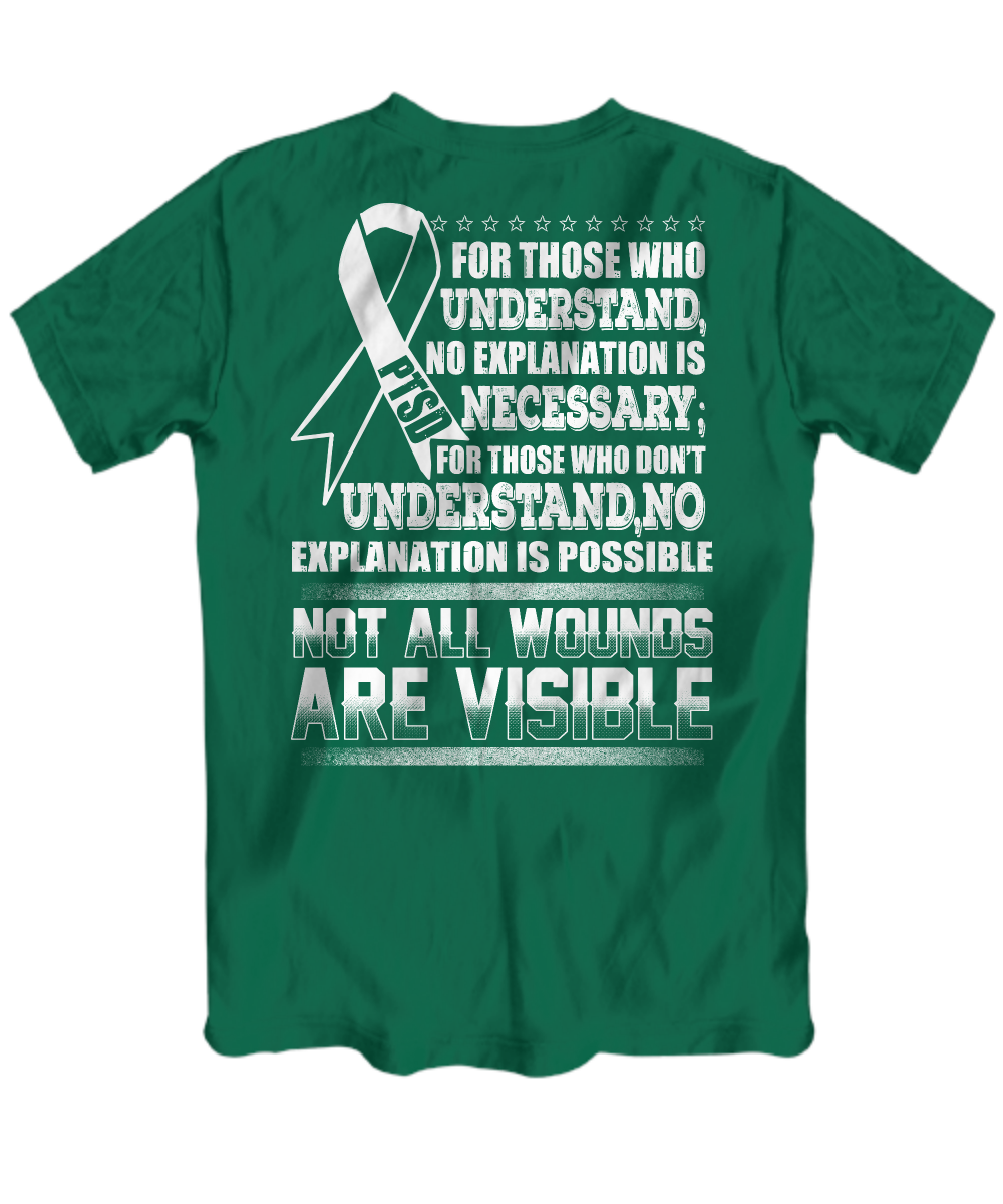 Not All Wounds Are Visible Men's t-shirt - Premium t-shirt from MyDesigns - Just $19.95! Shop now at Lees Krazy Teez