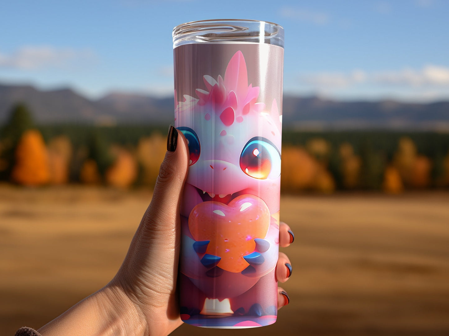 Cute vector monster tumbler wrap 20oz skinny tumbler - Premium tumbler from MyDesigns - Just $26.95! Shop now at Lees Krazy Teez