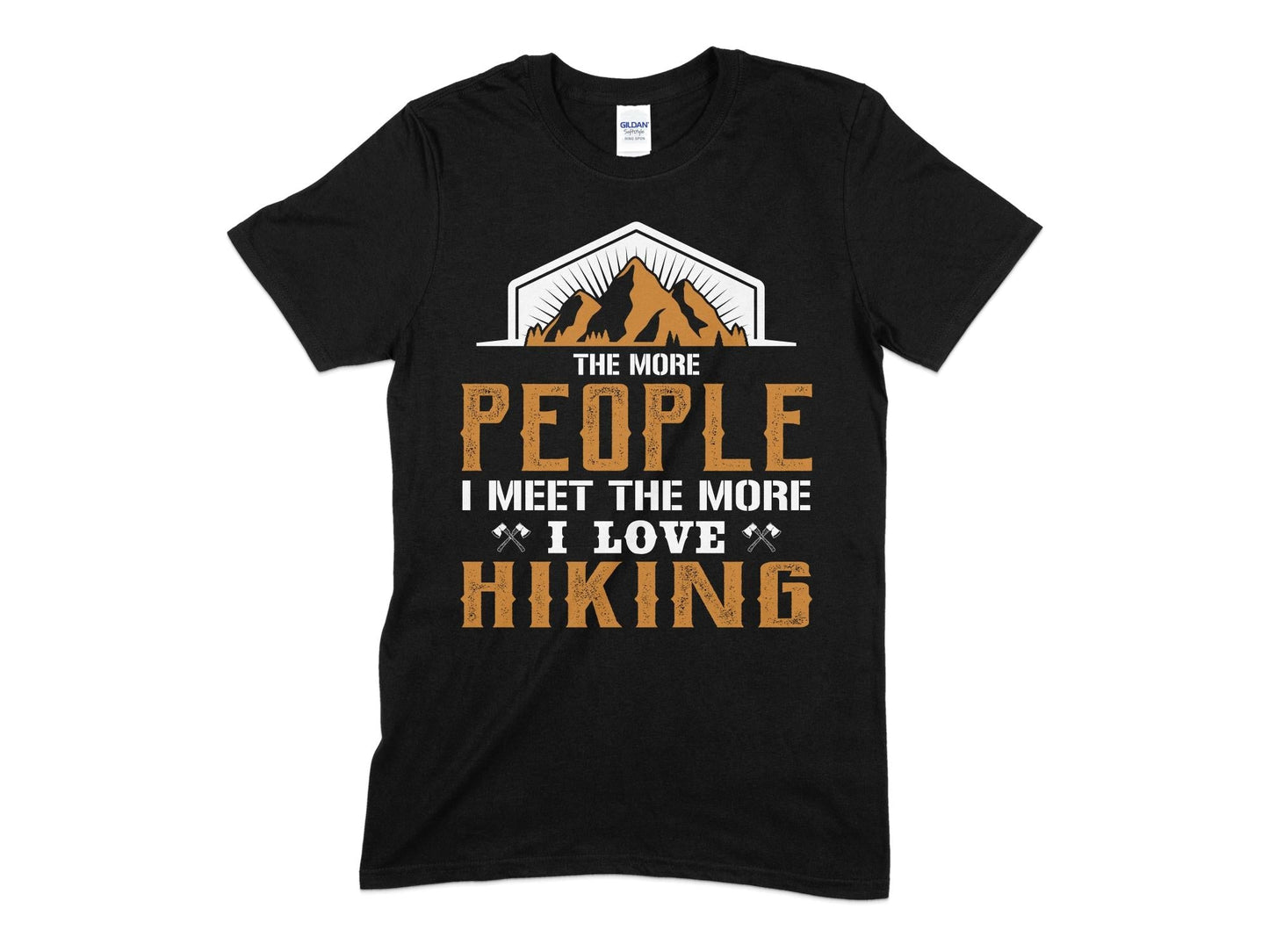 The more people i meet the more i love hiking - Premium t-shirt from MyDesigns - Just $21.95! Shop now at Lees Krazy Teez