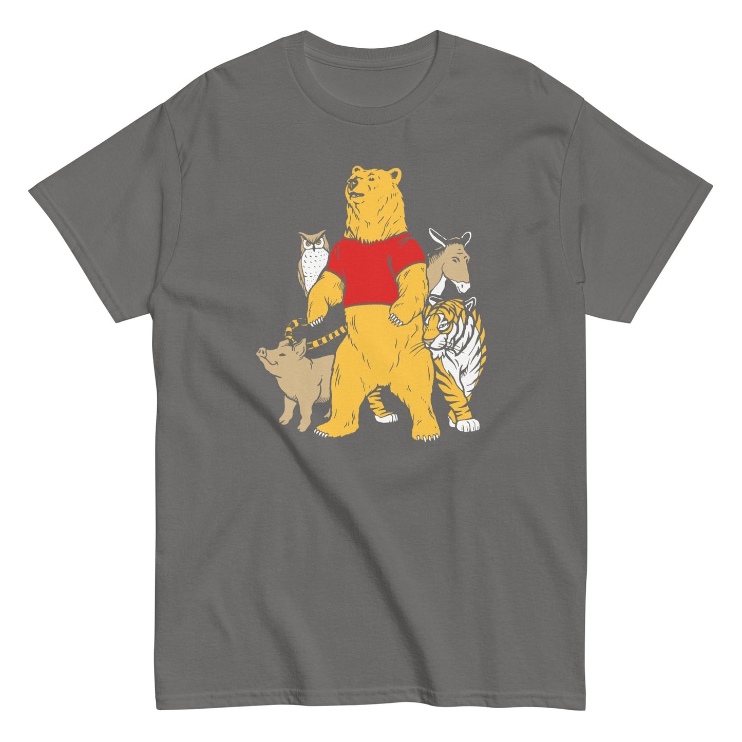 Bear owl lion pig awesome cartoon Men's t-shirt - Premium t-shirt from MyDesigns - Just $19.95! Shop now at Lees Krazy Teez