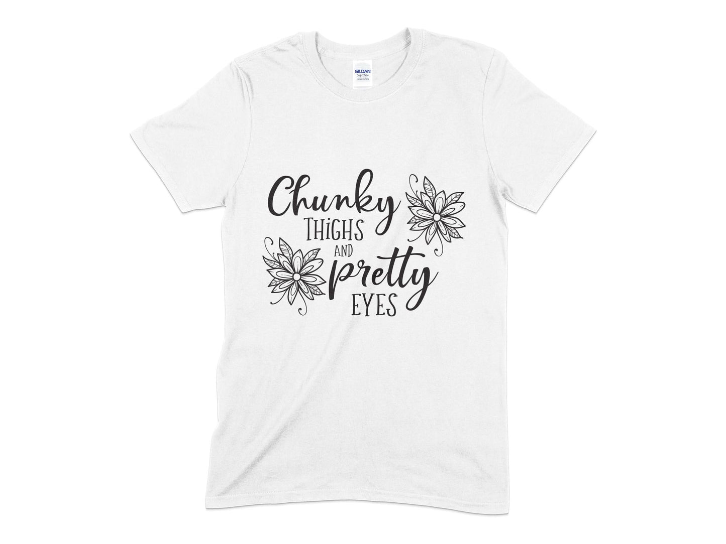 Chunky Thighs and Pretty Eyes - Premium t-shirt from MyDesigns - Just $18.95! Shop now at Lees Krazy Teez