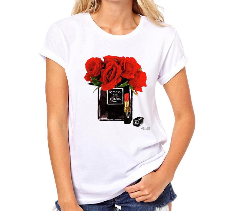 Parisian Chic meets Sunflower Vibes: Casual Hipster T-Shirt with Perfume Bottle Design - Your Ultimate Summer Wardrobe Essential - Premium t-shirt from eprolo - Just $19.95! Shop now at Lees Krazy Teez