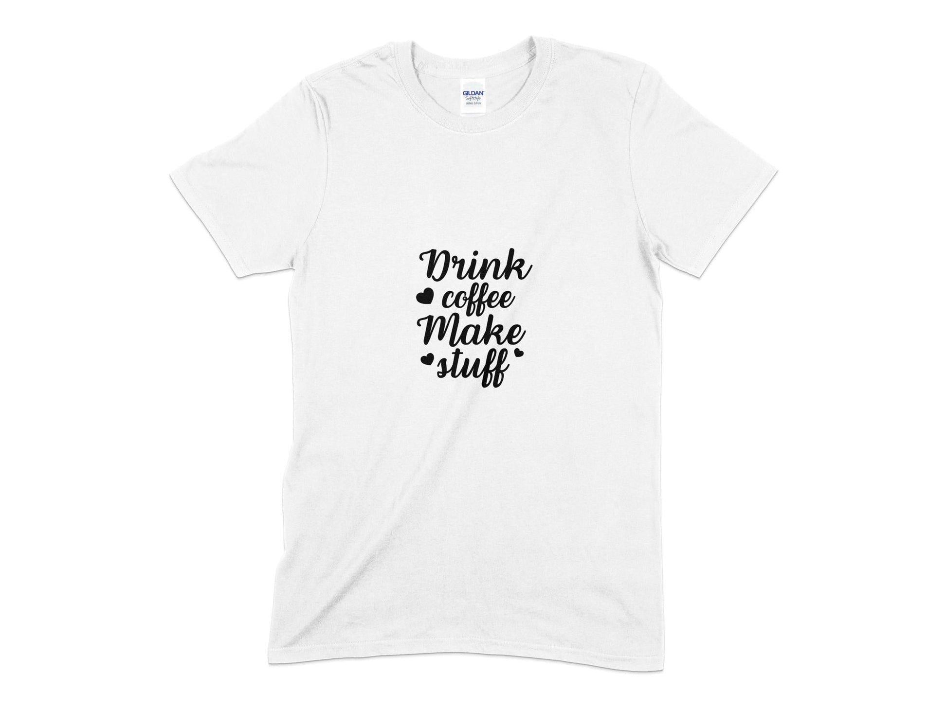 Drink coffee make stuff unisex t-shirt - Premium t-shirt from MyDesigns - Just $18.95! Shop now at Lees Krazy Teez