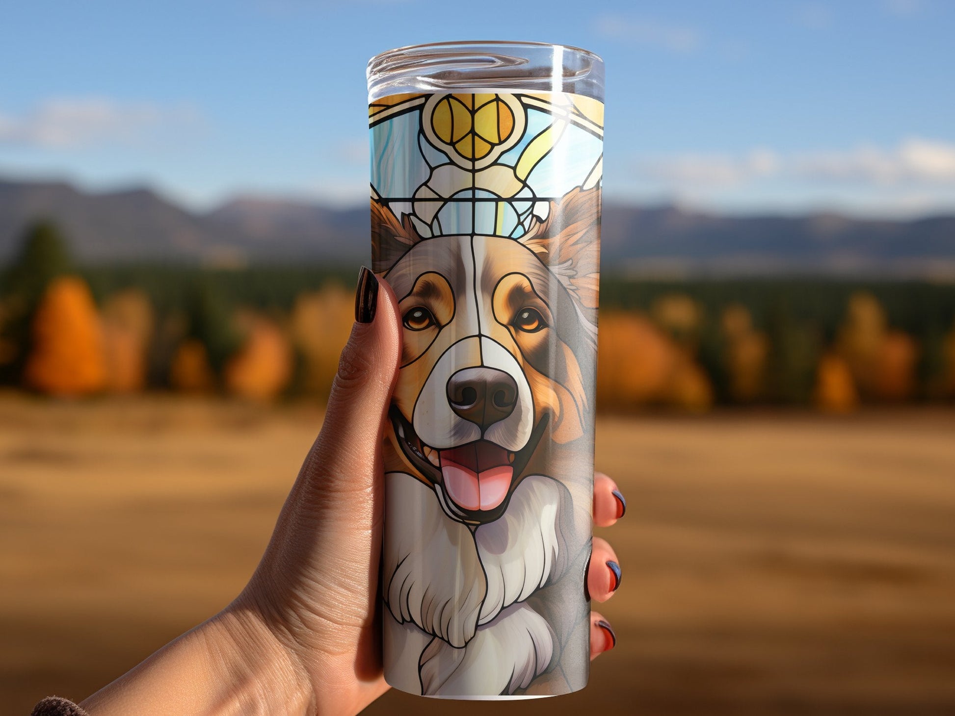 German shephard stained glass 20oz tumbler - Premium tumbler from MyDesigns - Just $26.95! Shop now at Lees Krazy Teez