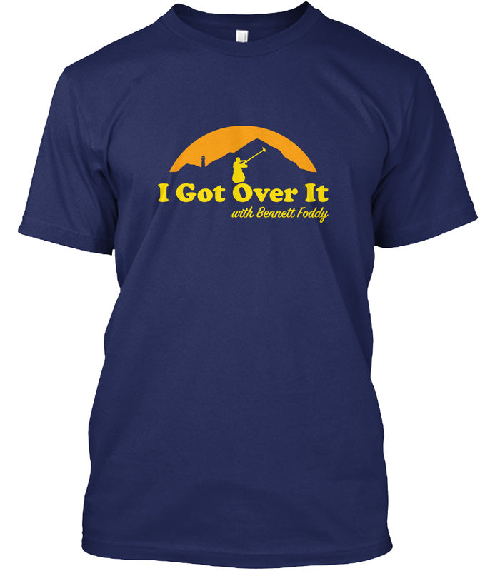 Getting Over It Souvenir with bonnett foddy T-shirt - Premium t-shirt from MyDesigns - Just $19.95! Shop now at Lees Krazy Teez