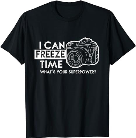 I Can Freeze Time Photography Photographer Gift Idea T-Shirt - Premium t-shirt from MyDesigns - Just $19.95! Shop now at Lees Krazy Teez