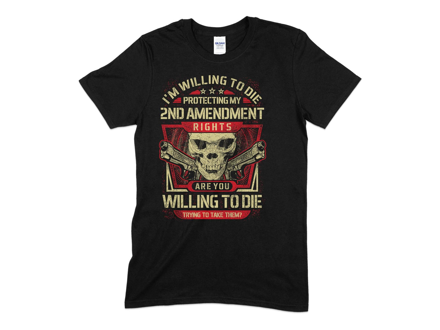 Gun Control Willing To Die Protecting veteran Unisex Women's Men's t-shirt - Premium t-shirt from MyDesigns - Just $21.95! Shop now at Lees Krazy Teez