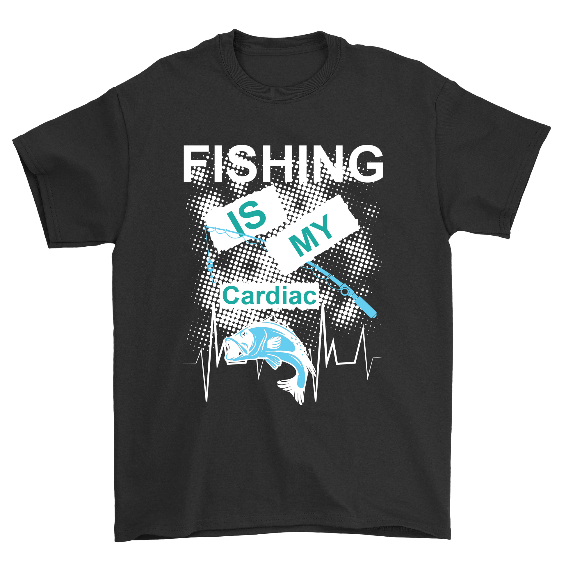 Fishing is my cardiac t-shirt - Premium t-shirt from MyDesigns - Just $21.95! Shop now at Lees Krazy Teez