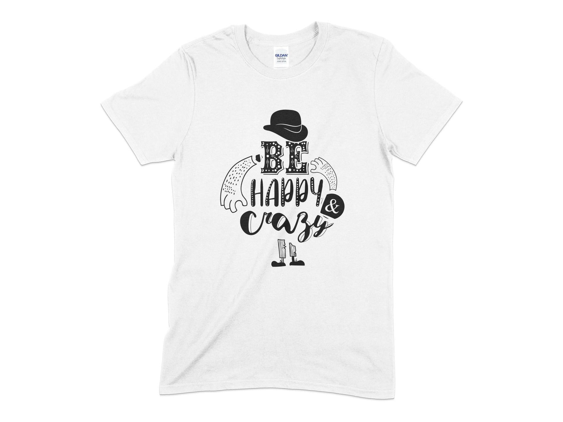 Be happy and crazy t-shirt - Premium t-shirt from MyDesigns - Just $18.95! Shop now at Lees Krazy Teez