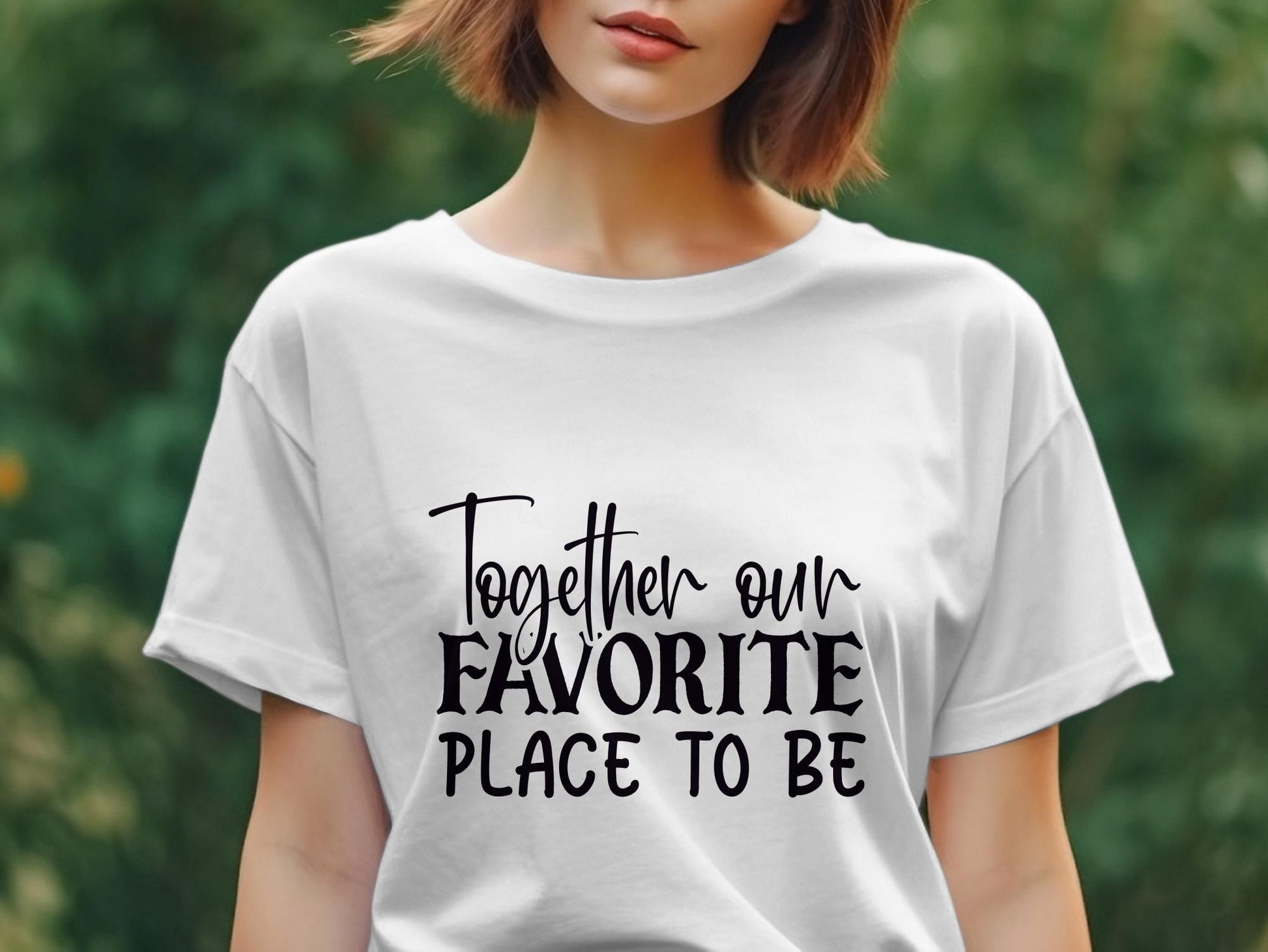 Together our favorite place to be Women's t-shirt - Premium  from MyDesigns - Just $19.95! Shop now at Lees Krazy Teez