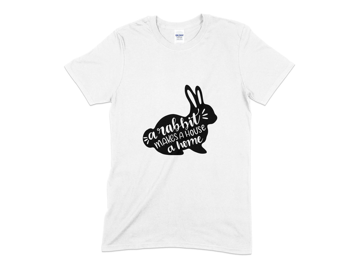 A rabbit makes a house a home Mens womens unisex t-shirt - Premium t-shirt from MyDesigns - Just $21.95! Shop now at Lees Krazy Teez