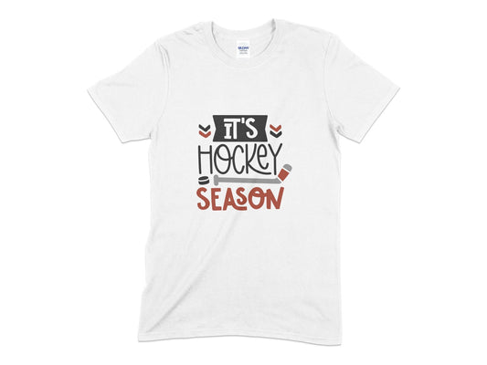 Its hocky season Unisex Men's Women's t-shirt - Premium t-shirt from MyDesigns - Just $19.95! Shop now at Lees Krazy Teez