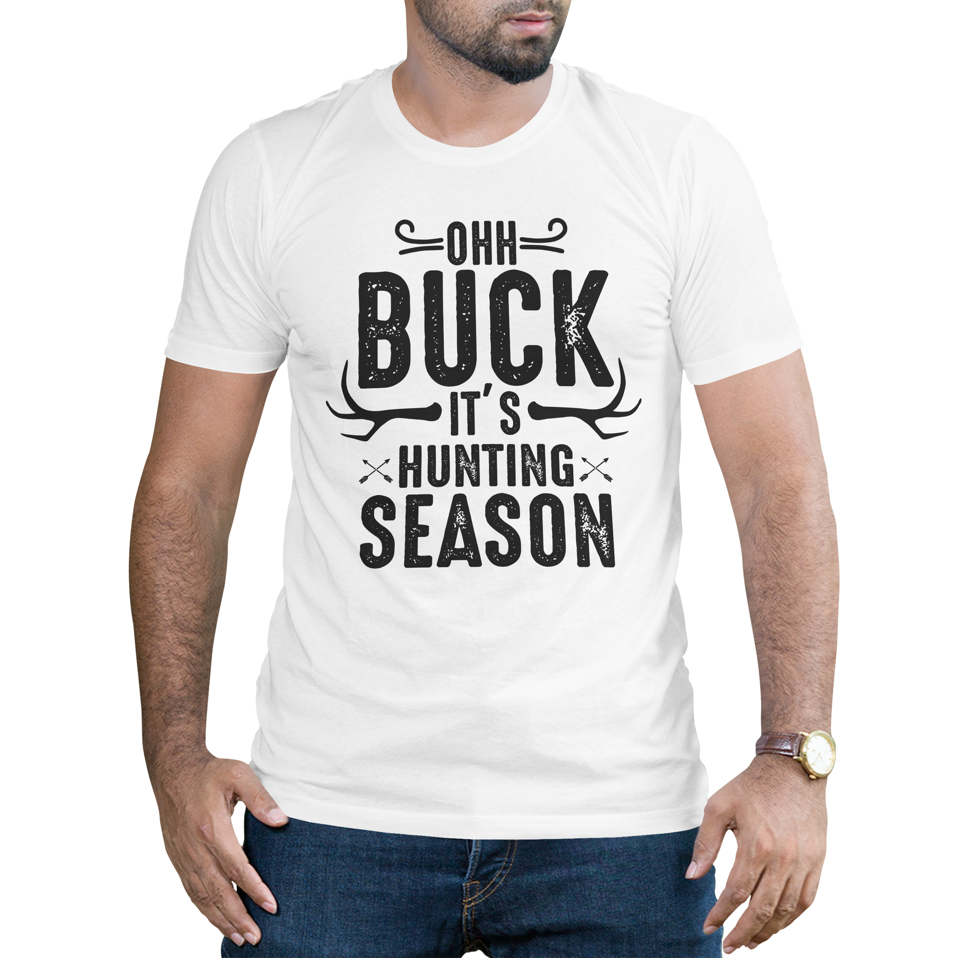 Ohh Buck its hunting season t-shirt - Premium t-shirt from MyDesigns - Just $19.95! Shop now at Lees Krazy Teez