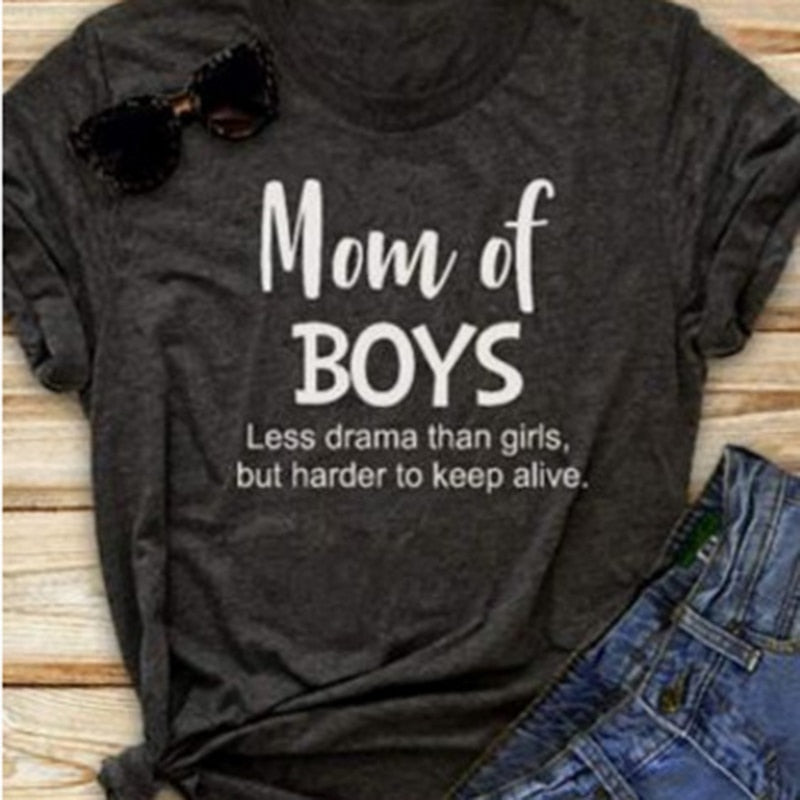 Mom of boys awesome mothers Women's t-shirt - Premium t-shirt from eprolo - Just $21.95! Shop now at Lees Krazy Teez