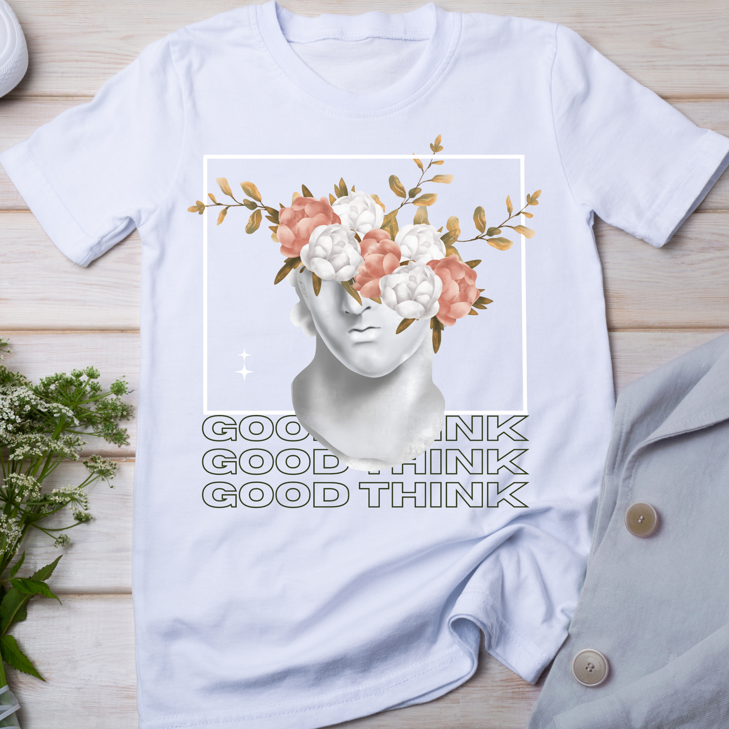 Aesthetic quotes Good think awesome Women's t-shirt - Premium t-shirt from Lees Krazy Teez - Just $19.95! Shop now at Lees Krazy Teez