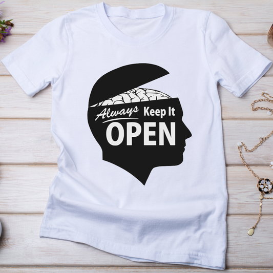 Always keep it open Women's funny tee - Premium t-shirt from Lees Krazy Teez - Just $19.95! Shop now at Lees Krazy Teez