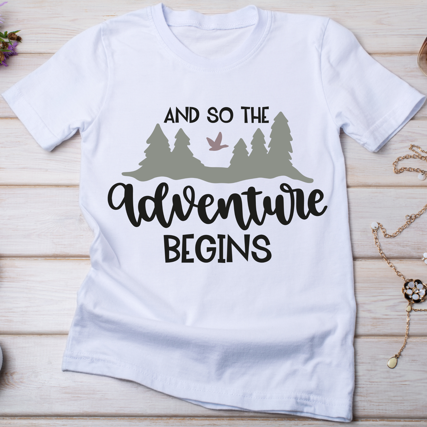 And so the adventure begins camping awesome t-shirt - Premium t-shirt from Lees Krazy Teez - Just $19.95! Shop now at Lees Krazy Teez