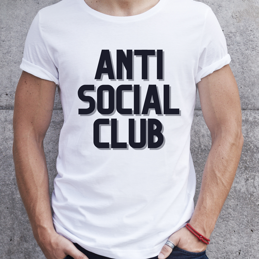 Anti social club Men's Anti social social awesome T-Shirt - Premium t-shirt from Lees Krazy Teez - Just $19.95! Shop now at Lees Krazy Teez